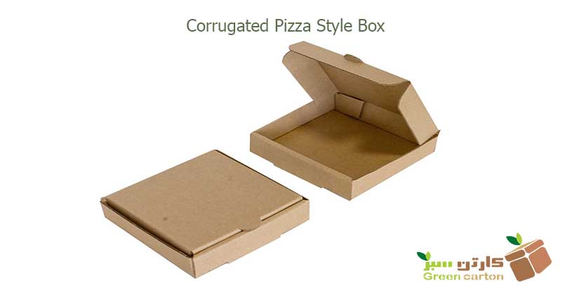 جعبه کارتن شکل پیتزا کنگره ای - انواع کارتن یا جعبه بسته بندی از نظر شکل و فرم